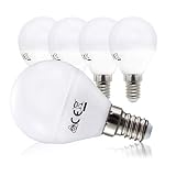 B.K.Licht - Bombillas LED E14, Ecológico, 5W Equivalente a 40W, Luz Blanca cálida 3000K 470lm, 230V IP20, Pack de 5