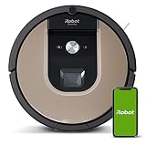 iRobot Roomba 966- Robot aspirador con Wi-Fi, dos cepillos de goma multisuperficie y antienredos, óptimo mascotas, Recarga y reanuda, Sugerencias personalizadas, Compatible asistentes de voz