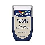 Bruguer Tester Colores del Mundo Pintura para paredes monocapa Alaska Blanco Cálido, 0.030 litros