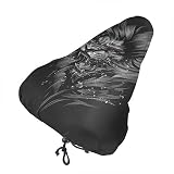 Bong6o Lion Grin - Funda para asiento de bicicleta unisex extra suave, duradera, impermeable, gel antipolvo