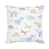 phjyjyeu Cojín cuadrado de 50,8 cm con relleno de almohada – 100% algodón orgánico + inserto – Hecho en los Estados Unidos 45,7 x 45,7 cm