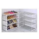 QIFFIY Zapatero a prueba de polvo, organizador de almacenamiento simple estilo libre, caja de zapatos, artefacto de almacenamiento de una hilera, zapatero (color: oso)