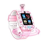 Fitonme Smartwatch Niños,Reloj Inteligente Teléfono niños niñas con HD Pantalla táctil Música Cámara Juego Calculadora Smartwatch 3-12Y Regalos cumpleaños (Rosa)