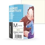 COLORES INFANTILES Pintura plástica ecológica sin olor e hipoalergénica de acabado mate y luminoso. (750 ml, BEIGE)